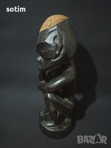 Дървена статуетка , снимка 2 - Статуетки - 43454665