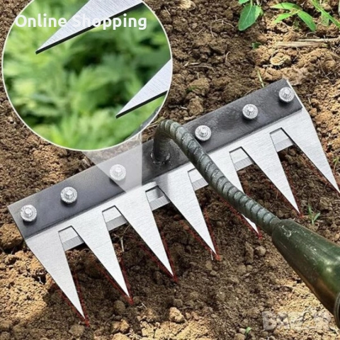 Многофункционален градински инструмент за поддръжка на почвата, снимка 7 - Градински инструменти - 53326770