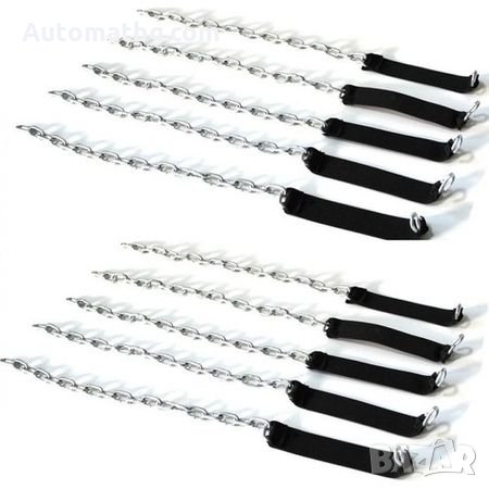 Вериги за сняг метални Automat 10 бр тип прешлен 14 -16 ЦОЛА 50СМ, снимка 2 - Аксесоари и консумативи - 27196401
