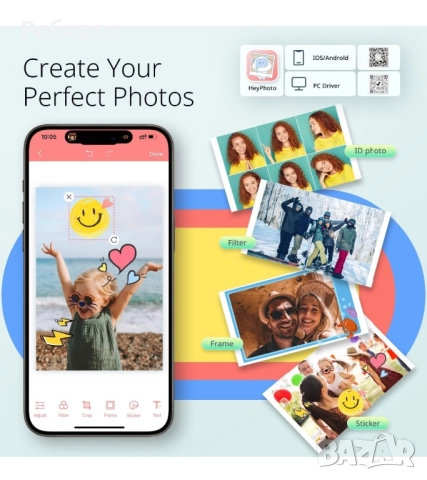 Мобилен фотопринтер Yoton, снимка 3 - Друга електроника - 52922709