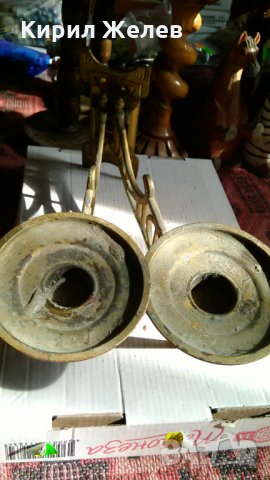 Свещник стар бронз 21606