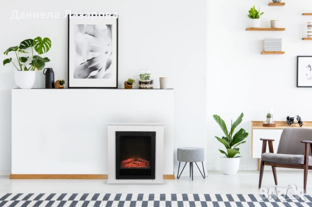 Електрическа камина, снимка 5 - Отоплителни печки - 53573681