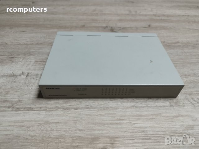 Суич REPOTEC 8-P Gigabit Switch 10/100/1000M, снимка 2 - Суичове - 40066726
