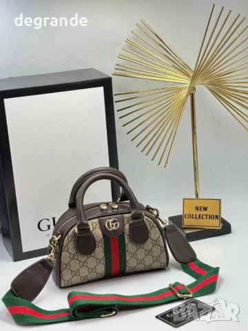 Дамска чанта Gucci ВИДЕО НА МОДЕЛА , снимка 5 - Чанти - 51331544