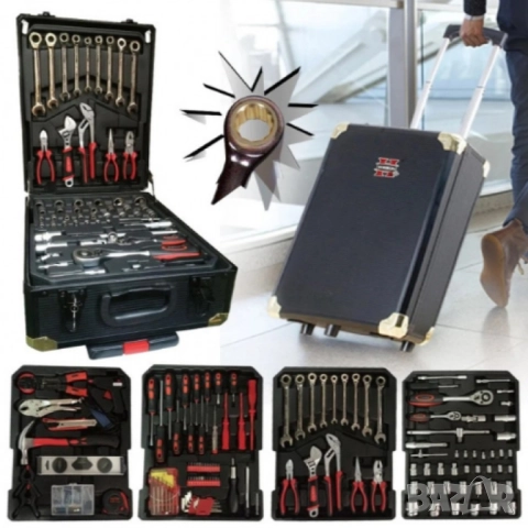 Куфар с иструменти 499 части KRAFTROYAL B-449-KR, снимка 4 - Куфари с инструменти - 51973832