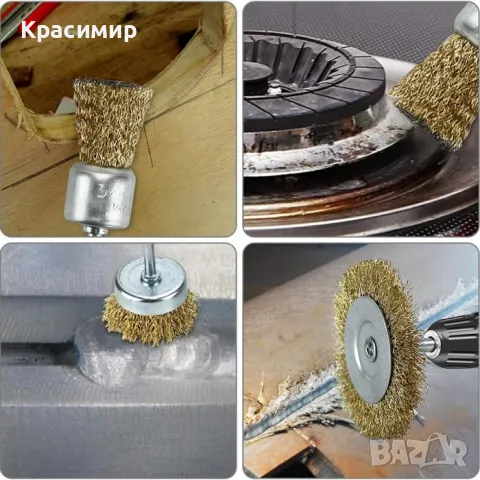 Комплект 5 броя телени четки за почистване, снимка 3 - Други инструменти - 50001918