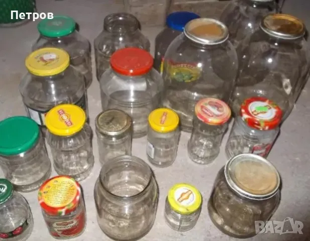 Стъклени буркани различни видове, снимка 2 - Буркани, бутилки и капачки - 48787332