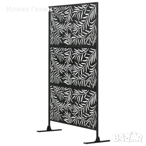 Завеса за поверителност Outsunny, устойчива на атмосферни влияния, стомана, 122 см x 45 см x 198 см, снимка 11 - Градински мебели, декорация  - 51753106