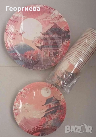 Парти артикули, картонени чинии, снимка 5 - Чинии - 47509661