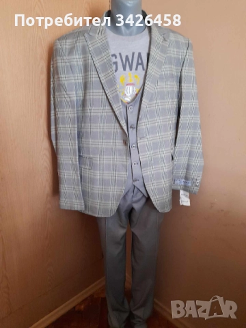 Мъжки костюм голям размер, снимка 4 - Костюми - 51615874