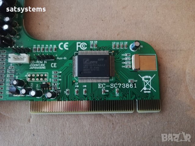 Звукова карта C-Media CMI8738 EC-SC73861 6-Ch LX PCI, снимка 6 - Други - 34962145