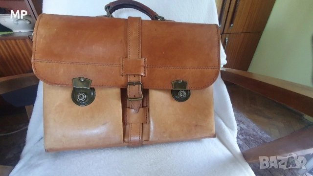 Мъжка чанта - естествена кожа, снимка 4 - Чанти - 51476174