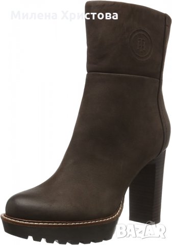 н.40 Tommy Hilfiger Women's I1285leen 17n Heeled Shoes, снимка 2 - Дамски боти - 35141642