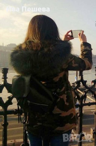 Зимна парка с пух , снимка 5 - Якета - 26640302