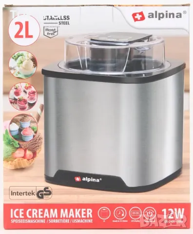 Машина за сладолед alpina 2Л, снимка 4 - Други - 48475676