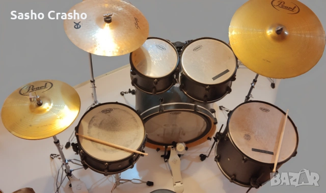 Пълен комплект барабани Mapex Mars, стойки Dixon и чинели, снимка 3 - Ударни инструменти - 52529554