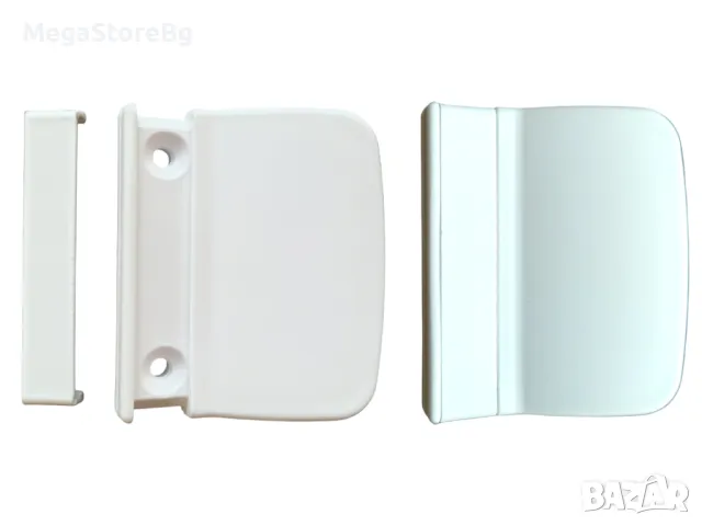 Дръжка плоска за врата бяла / Дръжка за шнапер