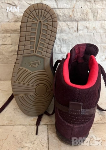 Нови маратонки / кецове 37.5 Nike Dunk Sky Hi Mesh Red със скрита платформа., снимка 6 - Маратонки - 52318364
