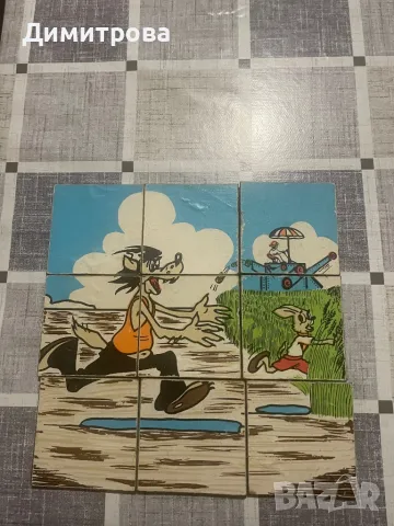 Магнитен пъзел с картинки от “Ну погоди”, картинен пъзел /пъзели- 2 бр./