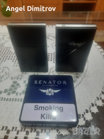 Продавам метални кутий Davidiof за цигари, снимка 9 - Други ценни предмети - 51264489