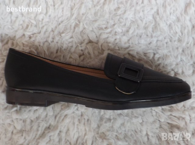 Обувки, без връзки, черни, код 300/ББ2/19, снимка 2 - Дамски ежедневни обувки - 37810561