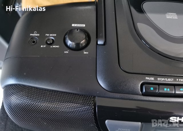 FM стерео радио касетофон CD player SHARP QT-CD170, снимка 4 - Радиокасетофони, транзистори - 43623770