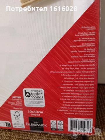 VAN BLEISWIJCK - Комплект от 2 броя Платна за рисуване., снимка 10 - Картини - 47753919