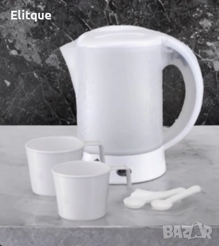 Електрическа кана туристическа Rosberg 600W, 0.6л., Бяла, снимка 4 - Друга електроника - 52862505