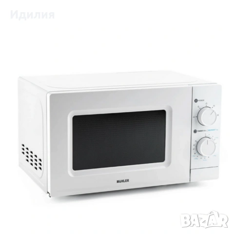 Микровълнова фурна MUHLER MO-5009 20L – 700W, механичен контрол, снимка 8 - Микровълнови - 53501351