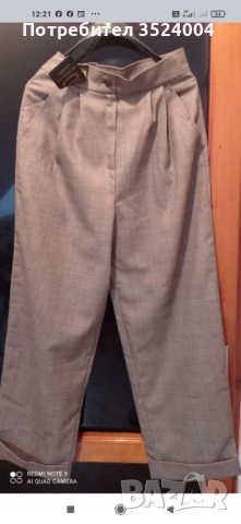 Нов кариран панталон с етикет с размери 170-96-108, снимка 3 - Панталони - 51731254