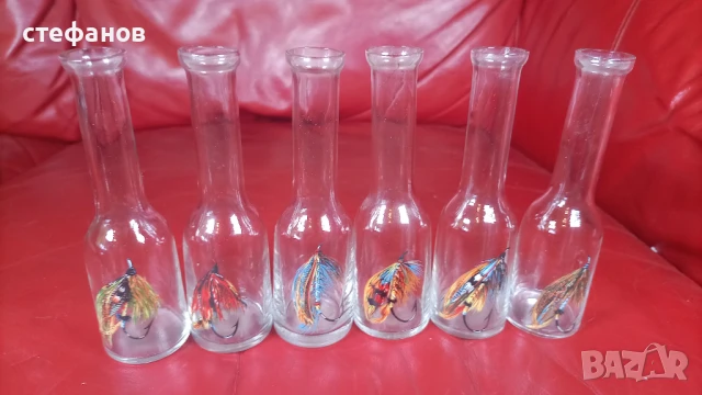 Тънкостенни юзчета, с картинки, рибарски, 50 мл, 6 бр