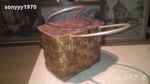 антика-плетена чанта-внос швеицария, снимка 5 - Колекции - 27341609