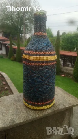 Плетена бутилка., снимка 18 - Антикварни и старинни предмети - 50235877