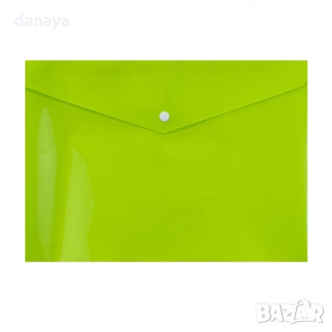 2287 Едноцветна папка с копче А4, PVC, снимка 3 - Ученически пособия, канцеларски материали - 33657239
