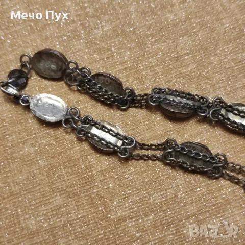 Сребърна гривна (315), снимка 3 - Гривни - 49850505