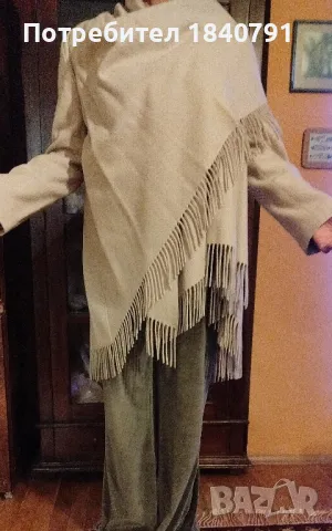 Палто/манто ZARA – бледо млечно бежово, L, снимка 11 - Палта, манта - 48612194