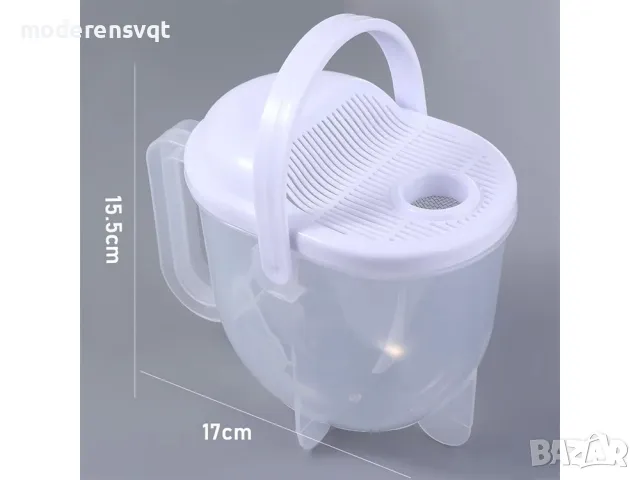 Купа с цедка за изплакване на ориз, снимка 5 - Аксесоари за кухня - 47982240