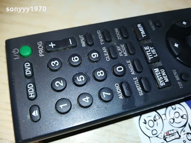 SOLD OUT-sony rmt-d249p-rdr remote control-hdd/dvd-внос швеция, снимка 6 - Дистанционни - 29057966