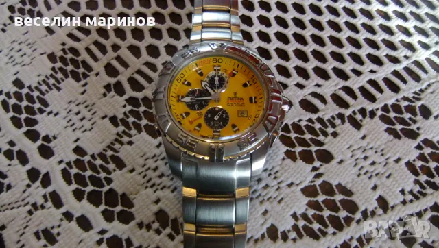 Продавам мъжки кварцов часовник ''Festina'', снимка 4 - Стенни часовници - 48574513