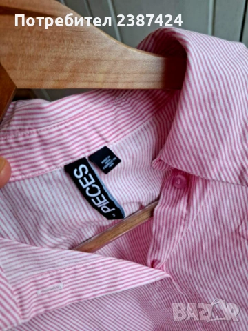 Свободно падаща риза на марката PIECES , снимка 4 - Ризи - 53253235