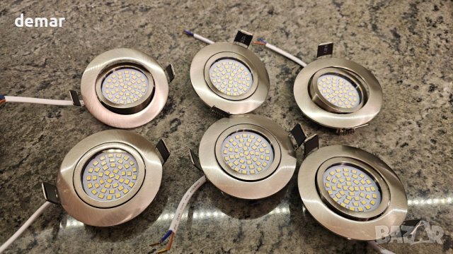 GOHDLAMP LED вградени таванни осветителни тела, 2700K 5W 400lm, 6 броя, снимка 7 - Лед осветление - 42933945