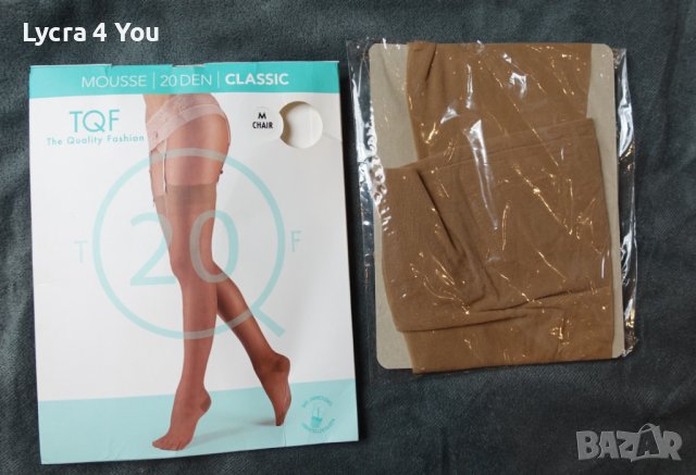 TQF 20 Den Classic M размер чорапи за жартиери, снимка 2 - Бельо - 37793733