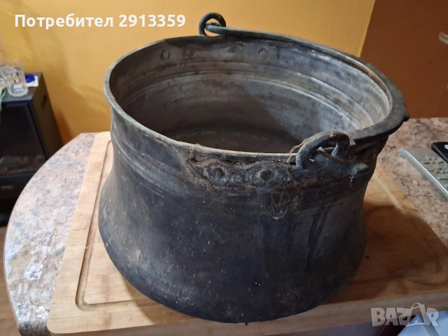 голямо бакърено менче , снимка 2 - Декорация за дома - 53556590