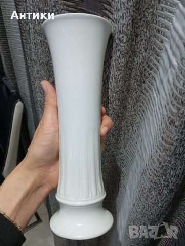 Стара порцеланова маркирана ваза , снимка 6 - Вази - 52514026