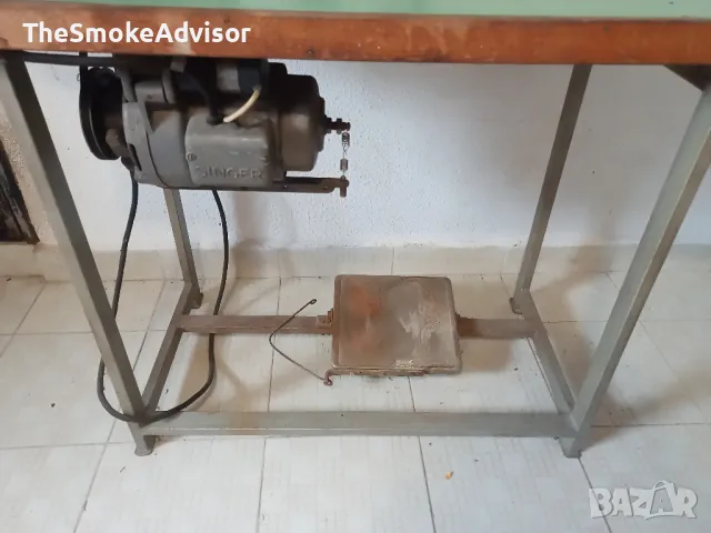 Шевна машина ALTIN TEXIMA (DDR) + SINGER мотор, снимка 5 - Други машини и части - 50381689