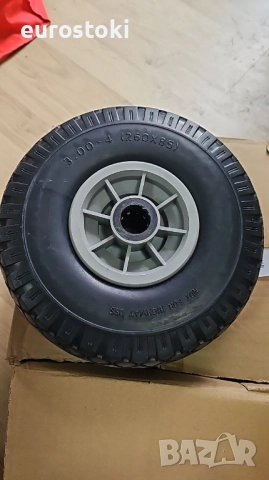 Relaxdays комплект от 2 колела за транспортна количка 3.00-4″, 2 броя безкамерни резервни колела, снимка 6 - Друго търговско оборудване - 51968033