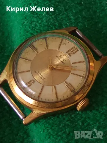 EMES MONOREX 4 jewels ANTIMAGNETIC стар ВИНТИДЖ 50-60те Год НЕМСКИ ПОЗЛАТЕН МЕХАНИЧЕН ЧАСОВНИК 26945, снимка 16 - Антикварни и старинни предмети - 36680881