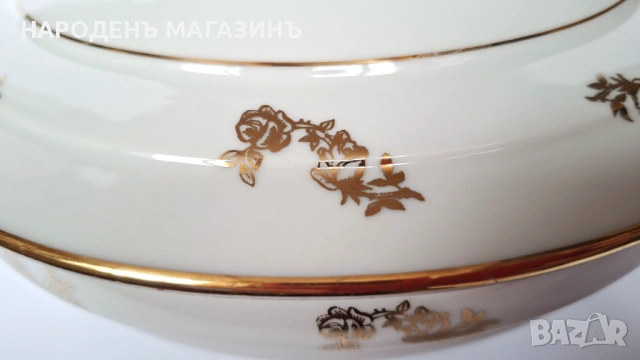 LIMOGES - D.R.B - Антикварен френски порцелан терин Много голям съд за топло сервиране супник сервиз, снимка 11 - Други ценни предмети - 53261159