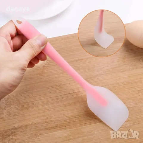 5376 Цветна кухненска силиконова шпатула, снимка 3 - Прибори за хранене, готвене и сервиране - 47702806