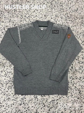 Мъжки пуловер DALE OF NORWAY 100% вълна. Размер XL, снимка 3 - Пуловери - 52676950
